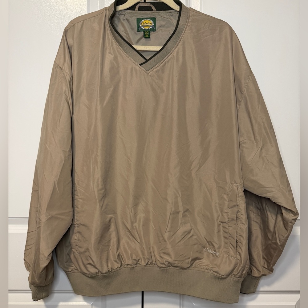 Cabela’s Wind River Men’s Pullover Windbreaker V-Neck Lightweight Jacket XL